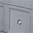 Pemberly Row Full Bed with Crown Molding and Storage Drawers in Gray