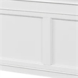 Pemberly Row Twin Bed with Crown Molding and Storage Drawers in White