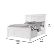 Pemberly Row Twin Bed with Crown Molding and Storage Drawers in White