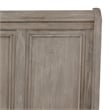 Pemberly Row Queen Bed with Footboard Storage Drawers in Gray