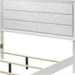 Pemberly Row California King Bed with Wave Texture Headboard in White