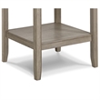 Pemberly Row 48-Inch Counter Height Table with Faux Marble Lazy Susan