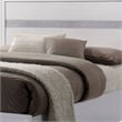 Pemberly Row Contemporary Full Size Bed with Footboard Drawers in White