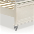 Pemberly Row Full Size Bed with Radial Arch Headboard in Pearl White