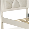 Pemberly Row Full Size Bed with Radial Arch Headboard in Pearl White