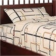 Pemberly Row Twin Size Bed with Slatted Headboard and Drawers in Cherry Brown