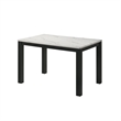 Pemberly Row 47-Inch Dining Table with White Faux Marble Top