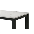 Pemberly Row 47-Inch Dining Table with White Faux Marble Top