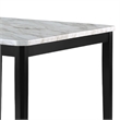 Pemberly Row 48-Inch Counter Height Table with White Faux Marble Top