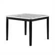 Pemberly Row 48-Inch Counter Height Table with White Faux Marble Top