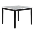Pemberly Row 48-Inch Counter Height Table with White Faux Marble Top