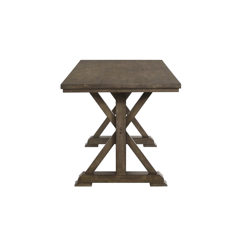 Pemberly Row 71-Inch Counter Height Dining Table in Khaki Brown