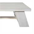 Pemberly Row 40-Inch Square Coffee Table in Biscotti White Mango Wood