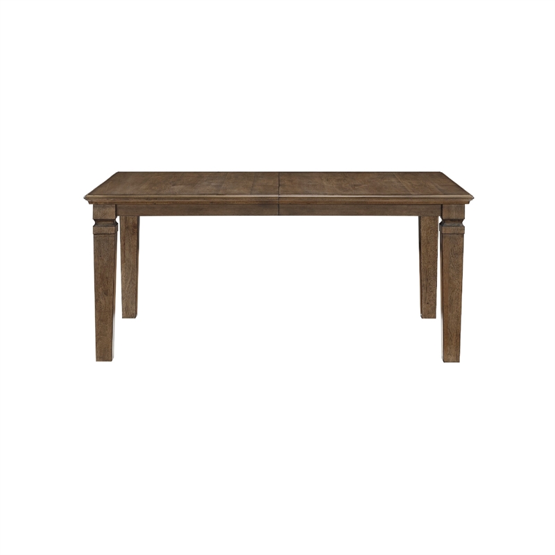 Pemberly Row Extendable Dining Table with Leaf in Light Brown
