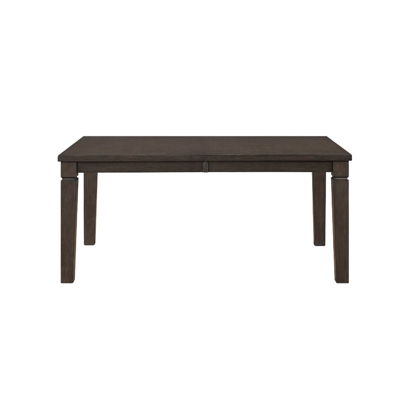 Pemberly Row Extendable Dining Table with Leaf in Espresso Brown