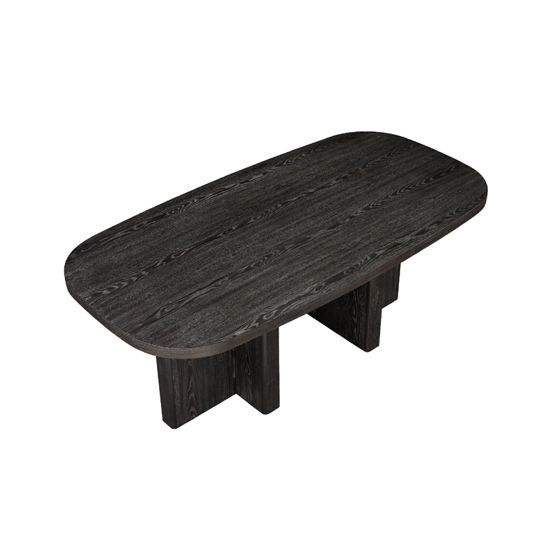 Pemberly Row 78-Inch Rectangular Dining Table in Ebony Black