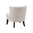 Pemberly Row Button Tufted Wingback Accent Chair in Beige Polyester