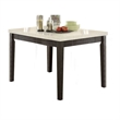Pemberly Row Counter Height Table with Marble Top in White and Black