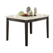 Pemberly Row Counter Height Table with Marble Top in White and Black