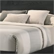 Pemberly Row King Size Bed with Wood Headboard with Lights and Shelves in Black