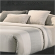 Pemberly Row King Size Bed with Wood Headboard with Lights and Shelves in Black
