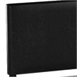 Pemberly Row Full Size Bed w/ Nailhead Trim Upholstered Headboard in Black Wood