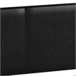 Pemberly Row Full Size Bed w/ Nailhead Trim Upholstered Headboard in Black Wood