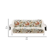 Pemberly Row Sofa Cover Furniture Protector w/ Owl/Songbird Print in Multicolor