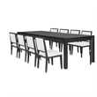 Pemberly Row 9Pc Extendable Dining Table Set with 24