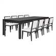 Pemberly Row 9Pc Extendable Dining Table Set with 24