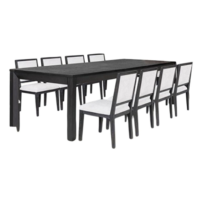 Pemberly Row 9Pc Extendable Dining Table Set with 24