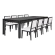 Pemberly Row 9Pc Extendable Dining Table Set with 24