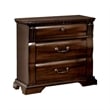 Pemberly Row 4 Piece California King Bedroom Set in Cherry Brown Wood Veneer