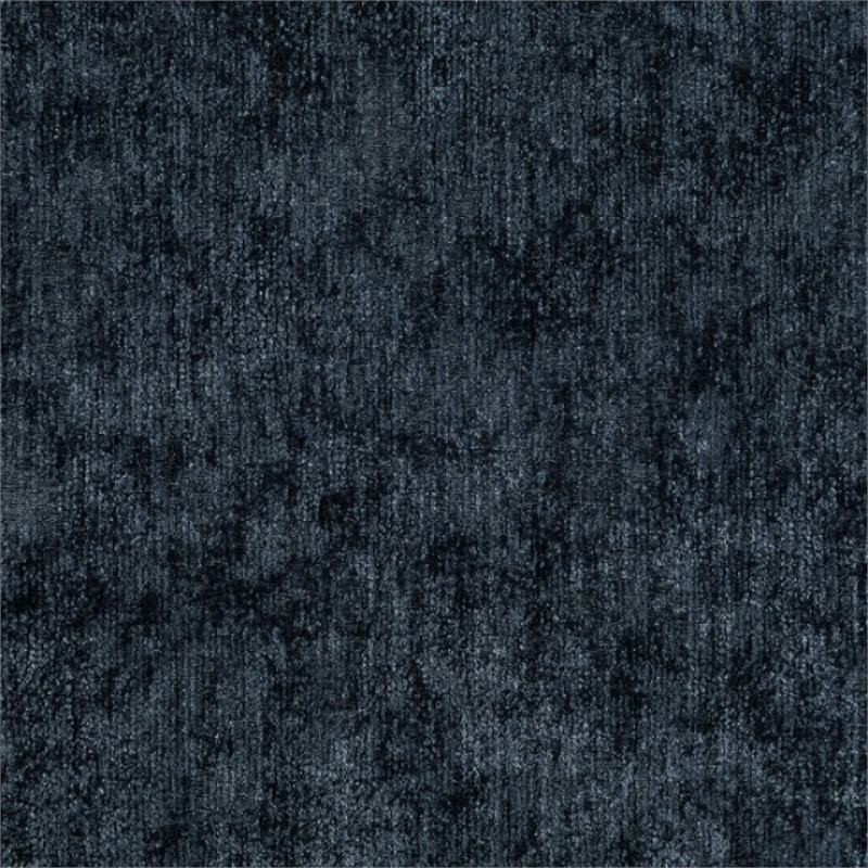 Pemberly Row Accent Chair with Round Back and Sloped Arms in Soft Black Chenille