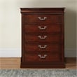 Pemberly Row Traditional Style Wooden Bedroom Chest in Cherry Brown Finish