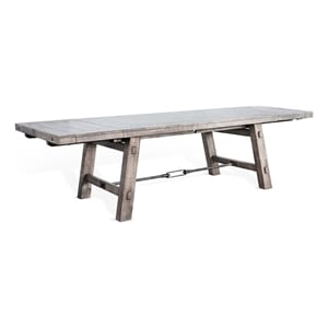 Pemberly Row 76-106&quot Extendable Dining Table with Turnbuckle Design