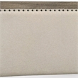 Pemberly Row Queen Panel Bed with Nailhead Trim in Ivory Fabric and Gray Wood