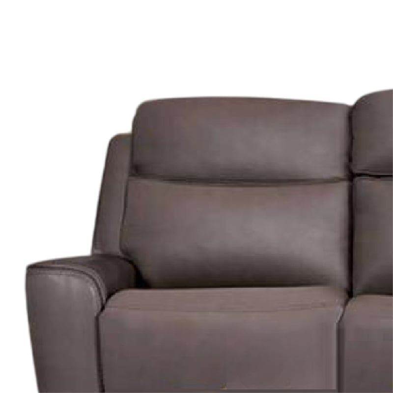 Pemberly Row Power Reclining Sofa with Drop Table & Cup Holders in Gray