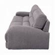 Pemberly Row Sofa with Rolled Cushioned Armrests in Gray Corduroy Upholstery