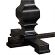 Pemberly Row Rectangular Dining Table with Double Pedestal in Vintage Black