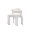 Pemberly Row 5 Piece Metal and Rattan Outdoor Dining Set in White and Black