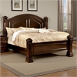 Pemberly Row California King Bed with Camelback Headboard in Brown