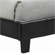 Pemberly Row California King Platform Bed with Button Tufted Headboard in Black