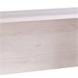 Pemberly Row Rectangular Desk Return with Casters & Wire Management in White Oak