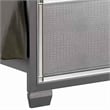 Pemberly Row California King Bed with LED Trim and Silver Accents in Beige