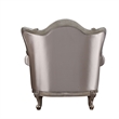 Pemberly Row Button Tufted Wingback Chair with Queen Anne Legs in Champagne Gold