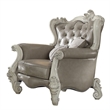 Pemberly Row Wingback Chair with Button Tufting and Scalloped Base in Gray