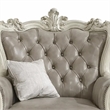 Pemberly Row Wingback Chair with Button Tufting and Scalloped Base in Gray
