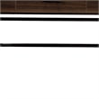 Pemberly Row Industrial Writing Desk with Lift Top and USB Port in Brown