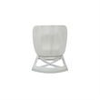 Pemberly Row Farmhouse Dining Chair Set of 2 with X Back in Washed White